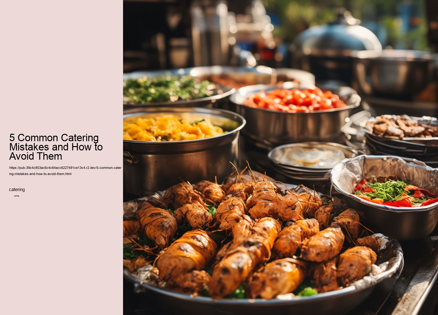 5 Common Catering Mistakes and How to Avoid Them