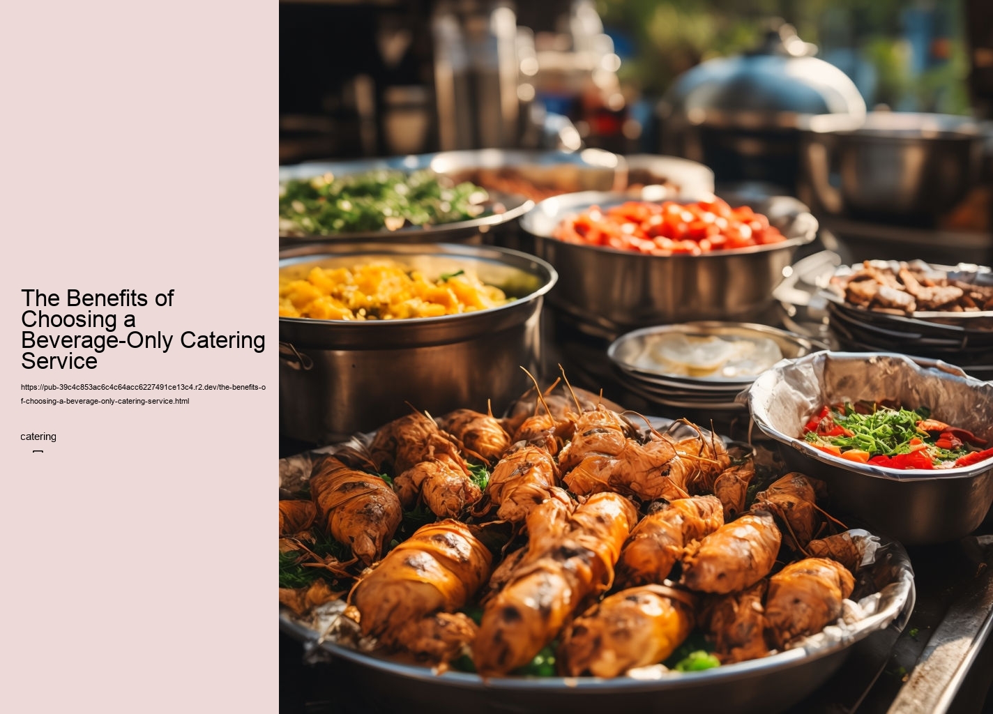 The Benefits of Choosing a Beverage-Only Catering Service